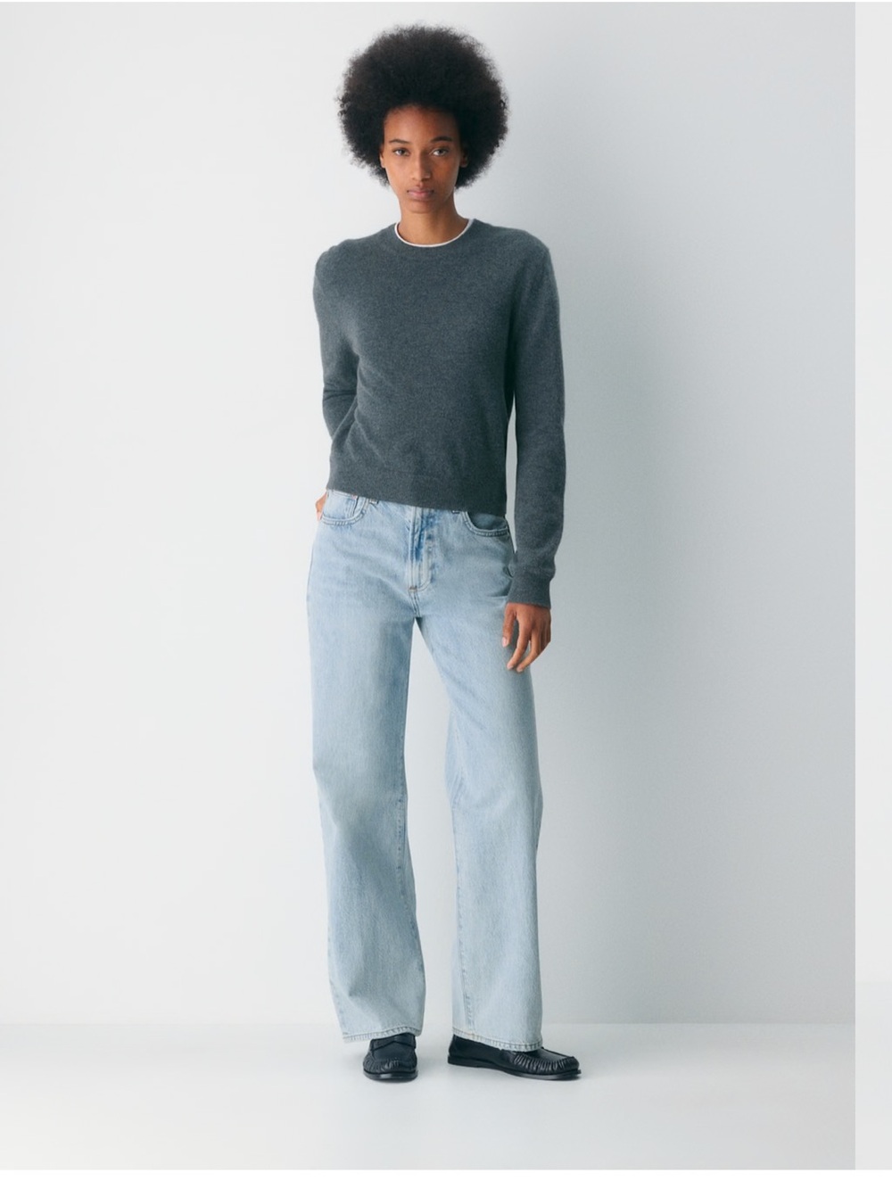 Artizia Denim Forum The Farrah Hi-Rise Wide Jean Light Wash 30